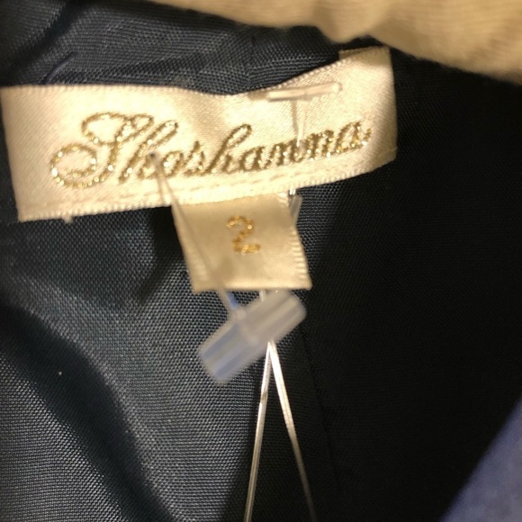 Shoshanna Sequin Mini Shift Dress Blue White Size 2 - Picture 2 of 11